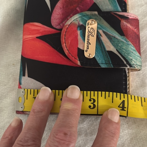 Buxton Floral Women's Black and Multicolor wallet/ Clutch - Picture 10 of 10